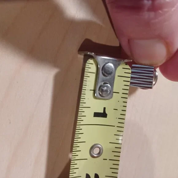 Sterling Silver Square Tie Tack - Picture 3 of 3